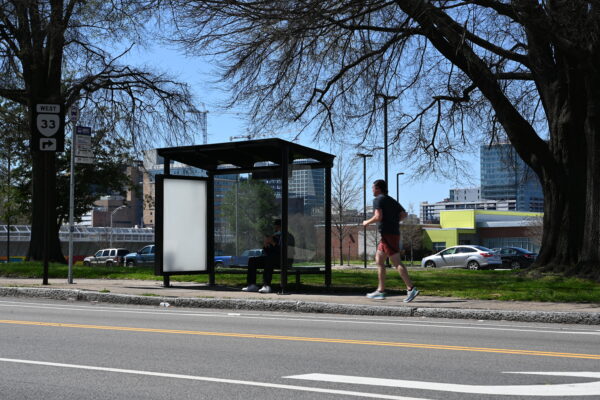 New Shelter at Bus Stop 1833 Mosby & P