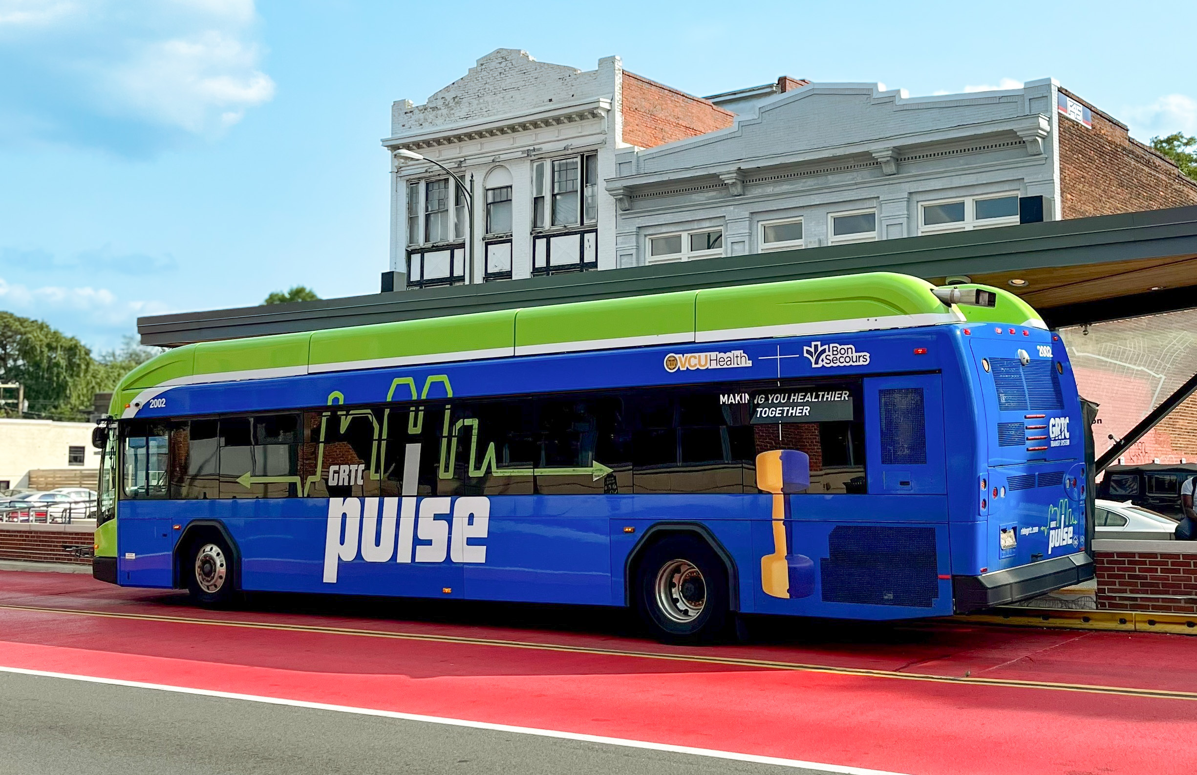 the Pulse stopping to allow customers to board