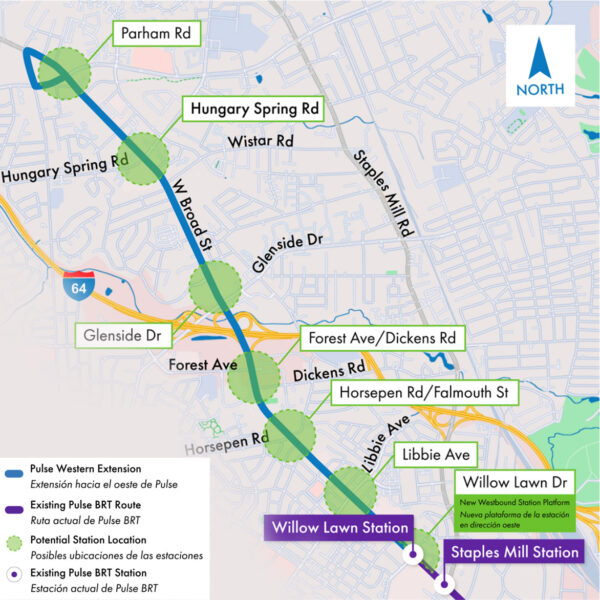 Pulse Western Extension Project Area Map
