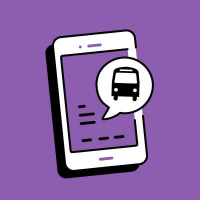 Posting on Social Media about riding the bus