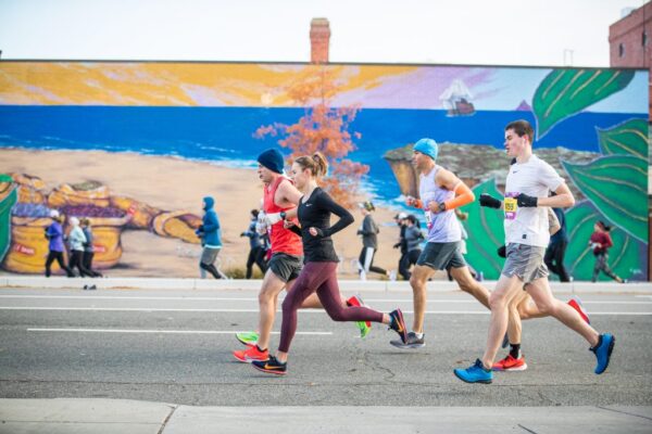 Runners in the Richmond Marathon