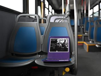Reserved seat in honor of Rosa Parks, from GRTC's Transit Equity Day event