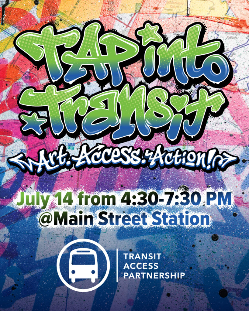 TAP Into Transit Day graffiti art
