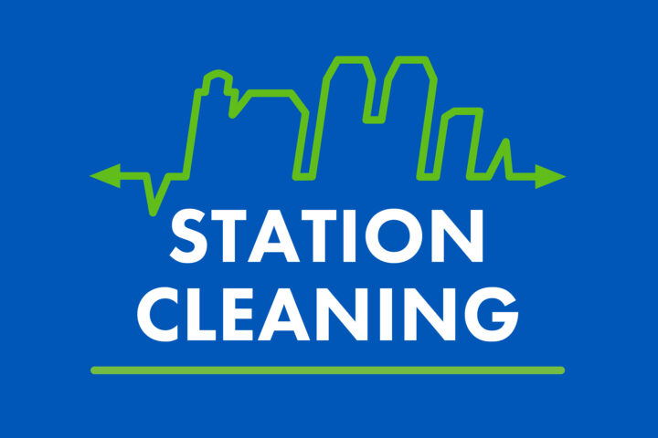 Pulse logo with text: Station Cleaning